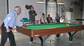 Compétitions de Billard français au Billard Club Poussan, à côté de Sète